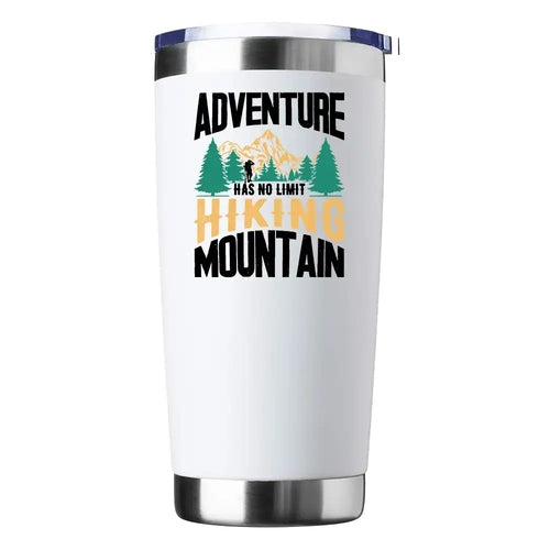 Adventure Has No Limit Hiking Mountain 20oz Insulated Vacuum Sealed
