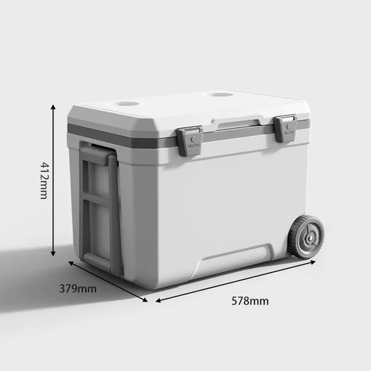 45L Outdoor Rolling Cooler for Camping and Picnics